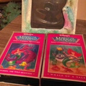 2 little mermaid vhs tapes